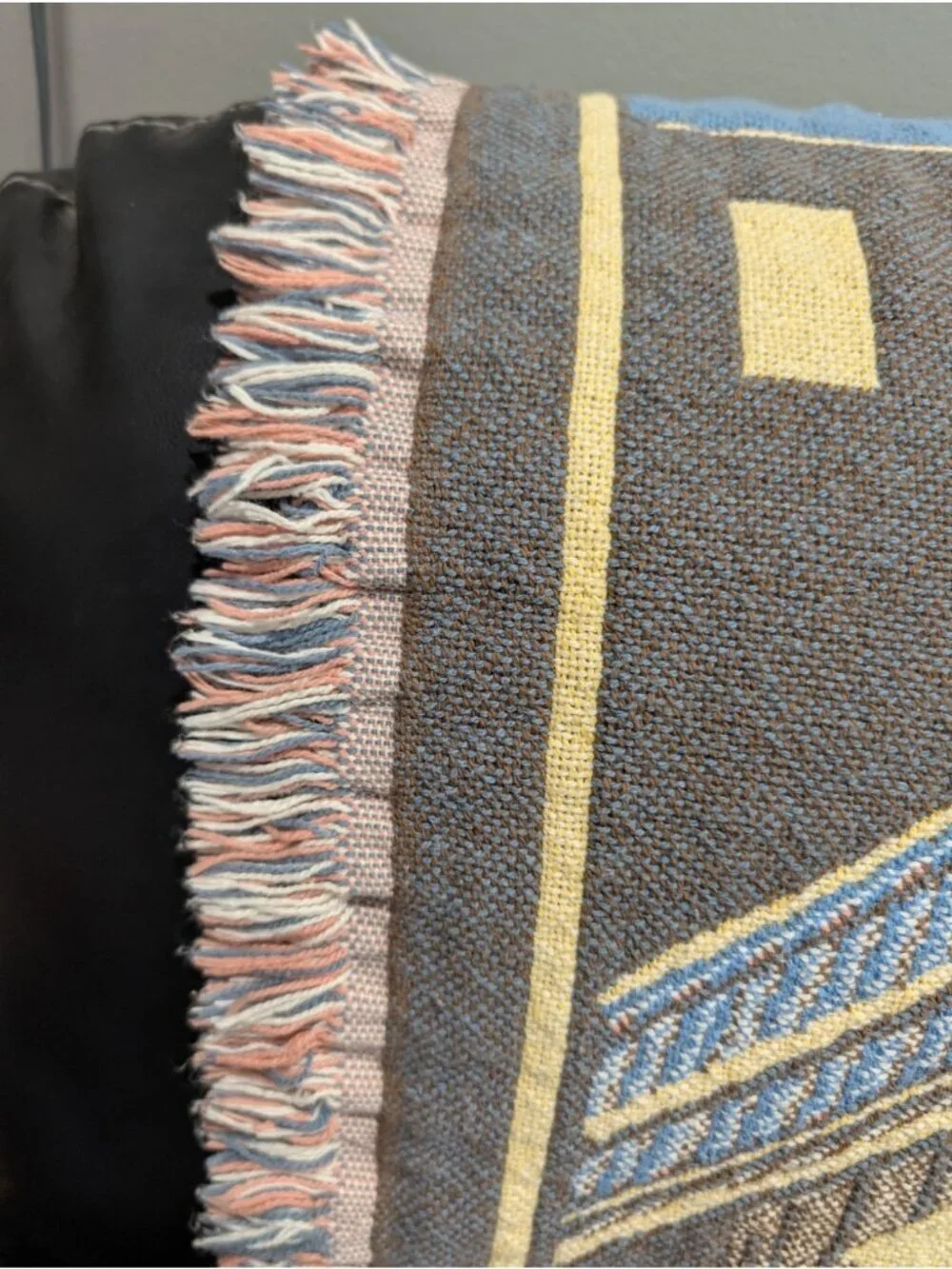 Goodwin Weavers Tapestry Throw Blanket Fringe Trim Nativity 46” X 55” Vintage